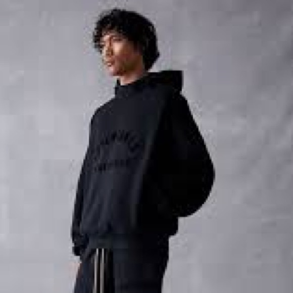 ESSENTIALS JET BLACK HOODE NEW!!!! - Picture 2 of 3